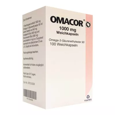 OMACOR Cápsulas blandas de 1000 mg, 100 uds