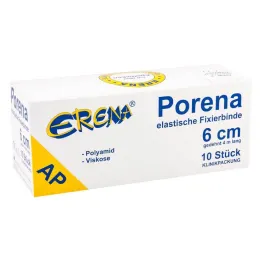Vendaje de gasa elástica Porena 6 cm sin violonchelo blanco, 10 piezas
