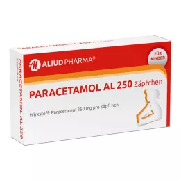 PARACETAMOL AL 250 supositorios infantiles, 10 uds
