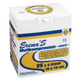 Erena compresa de gasa estéril 10x10, 25x2 st