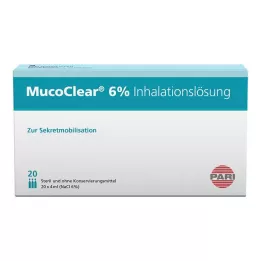 MUCOCLEAR Solución para inhalación de NaCl al 6 %, 20 x 4 ml