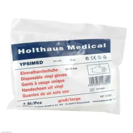HANDSCHUHE Ypsimed Vinilo Desechable Grande, 4 uds