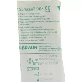 SURECAN Cánula de puerto 20 Gx25 mm angulada, 1 ud