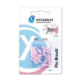 MIRADENT Pincel de recambio Interd.Pic-Brush xx-fine rosa, 12 uds