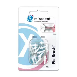 MIRADENT Pincel de recambio Interd.Pic-Brush fino blanco, 12 uds