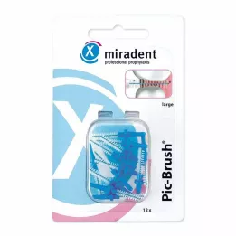 MIRADENT Pincel de recambio Interd.Pic-Brush grande azul, 12 uds