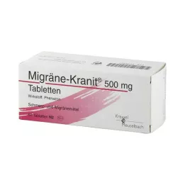 MIGRÄNE KRANIT Comprimidos de 500 mg, 50 uds