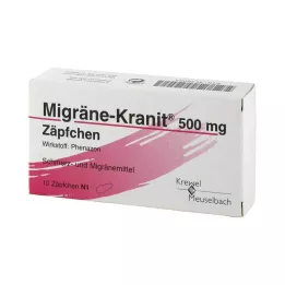 MIGRÄNE KRANIT Supositorios de 500 mg, 10 uds