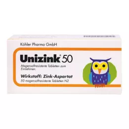 UNIZINK 50 comprimidos gastrorresistentes, 50 uds