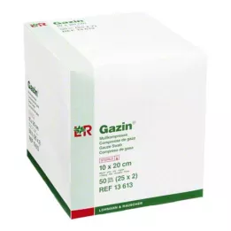 GAZIN Gasa comp.10x20 cm estéril 8 capas, 25X2 uds