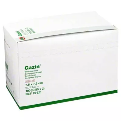 GAZIN Gasa comp.7,5x7,5 cm estéril 8 capas, 50X2 uds