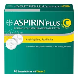 ASPIRIN plus C comprimidos efervescentes, 40 uds