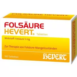 FOLSÄURE HEVERT Tabletas, 100 pz