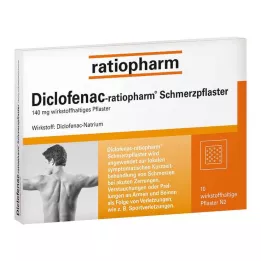 DICLOFENAC-parches analgésicos ratiopharm, 10 uds