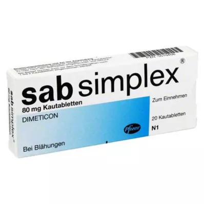 SAB Comprimidos masticables simples, 20 uds