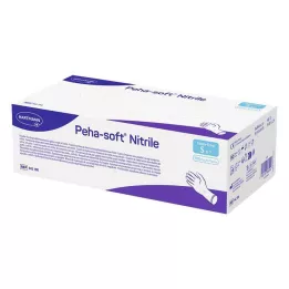 PEHA-SOFT Guantes de nitrilo sin polvo S, 100 uds
