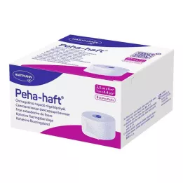 PEHA-HAFT Venda de fijación sin látex 2,5 cm x 4 m, 8 piezas