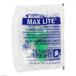 HOWARD Tapones para los oídos Leight Max Lite, 2 piezas
