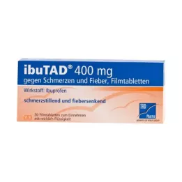 IBUTAD 400 mg para el dolor y la fiebre, comprimidos recubiertos con película, 50 uds