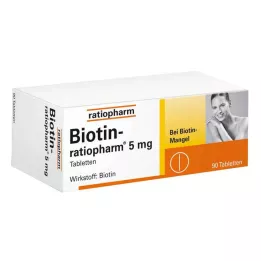 BIOTIN-RATIOPHARM Comprimidos de 5 mg, 90 uds