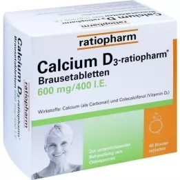 Calcio D3 ratiopharm Tabletas efervescentes, 40 pz