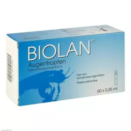 BIOLAN Gotas oftálmicas en pipetas monodosis, 60 x 0,35 ml