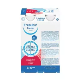 FRESUBIN ENERGY DRINK Botella para beber fresa 6X4X200 ml