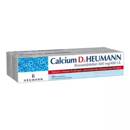 CALCIUM D3 Heumann comprimidos efervescentes 600 mg/400 U.I., 40 uds
