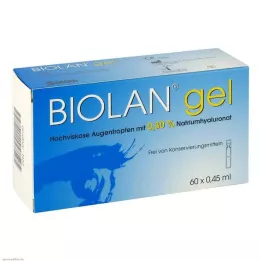 BIOLAN Gotas oftálmicas en gel, 60 unidades de 0,45 ml