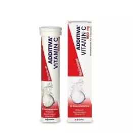 ADDITIVA Tabletas efervescentes de vitamina C y naranja sanguina, 20 uds