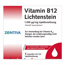 VITAMIN B12 1.000 μg Ampollas de Lichtenstein, 5X1 ml