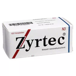 ZYRTEC Comprimidos recubiertos con película, 100 uds