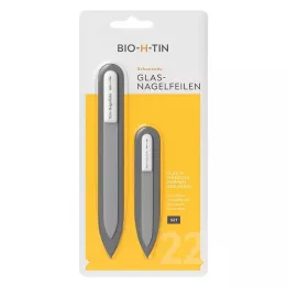 BIO-H-TIN Juego de limas de cristal para uñas, 1 pieza