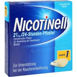 NICOTINELL 21 mg/24-hour plaster 52.5 mg, 7 pcs