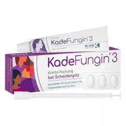 KADEFUNGIN 3 paquetes combinados de 20 g de crema + 3 comprimidos vaginales, 1 unidad