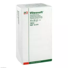 VLIWASOFT Compresas no tejidas 10x20 cm no estériles 4l., 100 uds