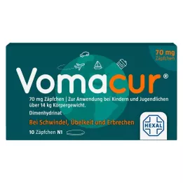 VOMACUR 70 supositorios, 10 uds