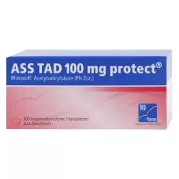 ASS TAD Comprimidos recubiertos con película gastrorresistentes Protect de 100 mg, 100 uds