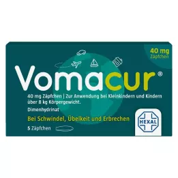 VOMACUR 40 supositorios, 5 uds
