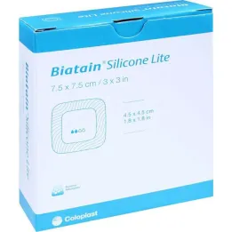 Apósito de espuma Biatain Silicone Lite 7,5x7,5 cm, 10 piezas