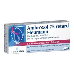 AMBROXOL 75 cápsulas retardadas de Heumann, 20 uds