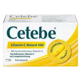 CETEBE Cápsulas de liberación prolongada de vitamina C 500 mg, 30 uds