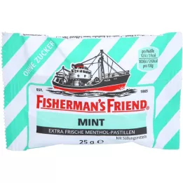 FISHERMANS FRIEND Pastillas de menta sin azúcar, 25 g