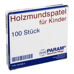 Depresores bucales de madera para niños, 100 piezas