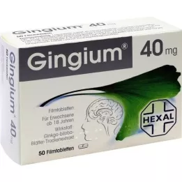 GINGIUM Tabletas recubiertas de películas, 50 pz