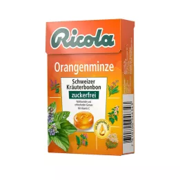 RICOLA Bombones de menta y naranja en caja de 50 g