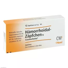 HÄMORRHOIDAL Supositorios N Cosmochema, 12 uds