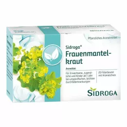 SIDROGA Bolsas de filtro para té de manto de dama, 20 x 1,0 g