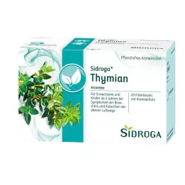 SIDROGA Bolsas de filtro para té de tomillo, 20 x 1,6 g