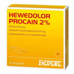 HEWEDOLOR Ampollas de procaína al 2%, 10 uds